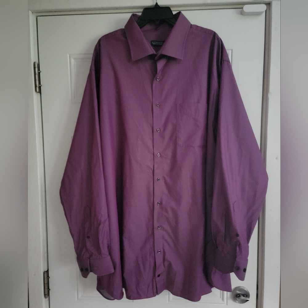 Purple Long Sleeve Button Up Shirt